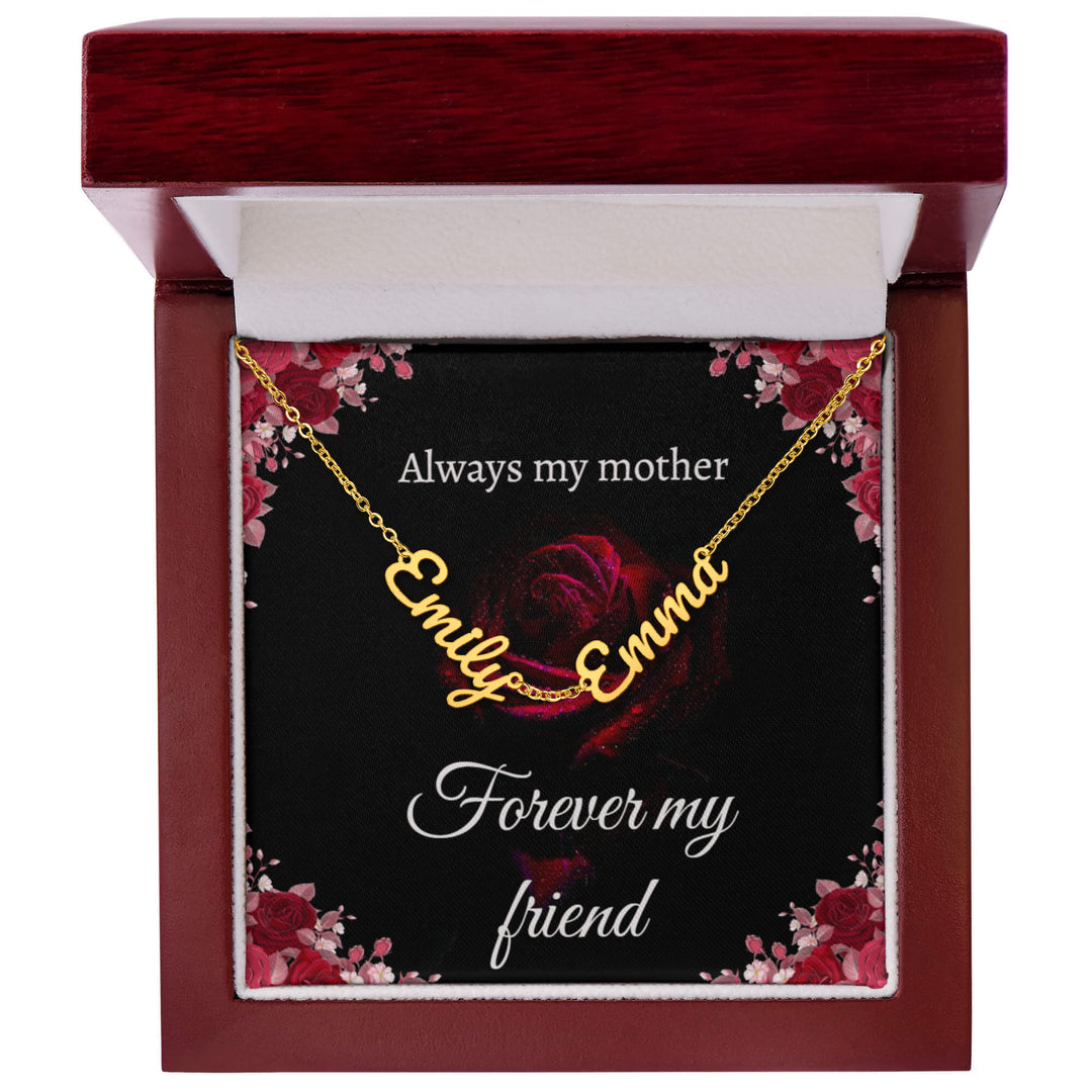 Personalized Mom 2–3 Name Necklace Gift