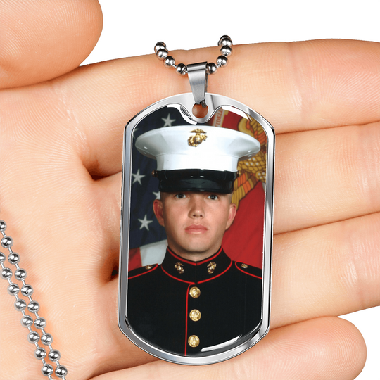 Personalized Photo Dog Tag Necklace