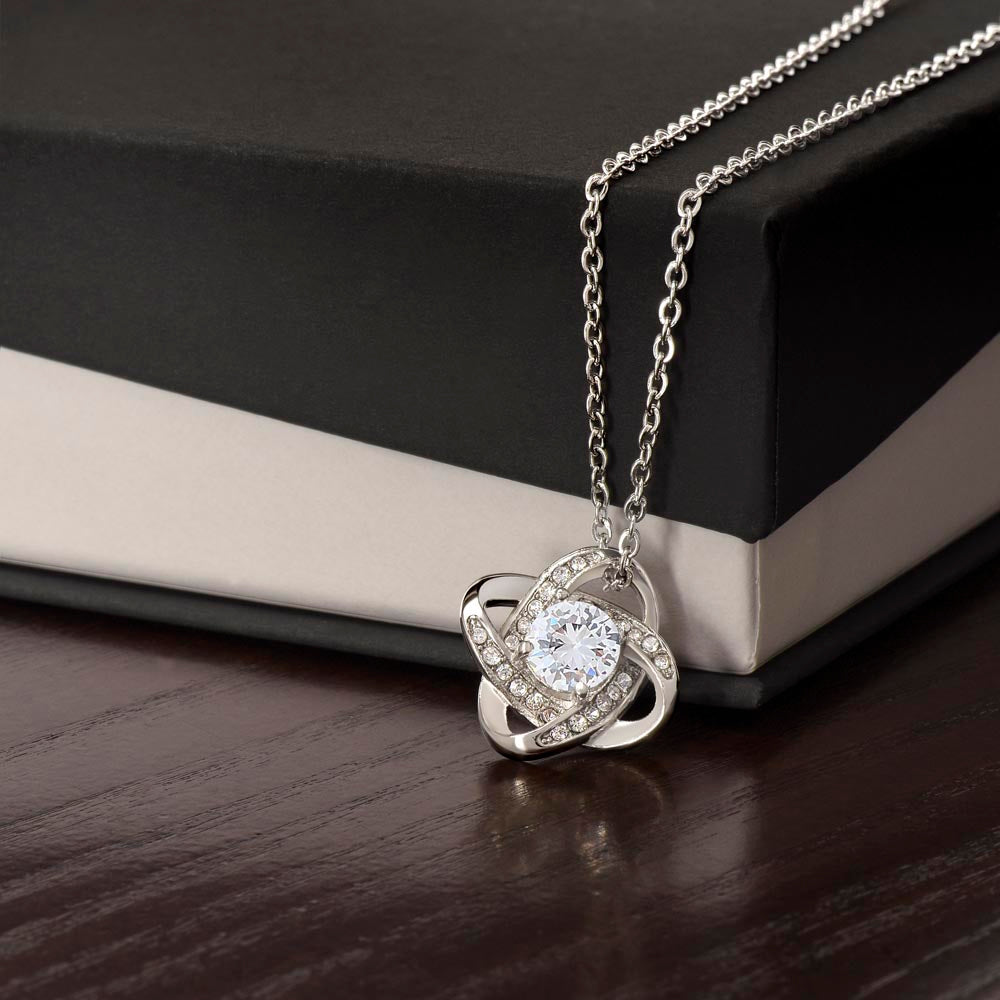 Love Knot Cubic Zirconia Necklace
