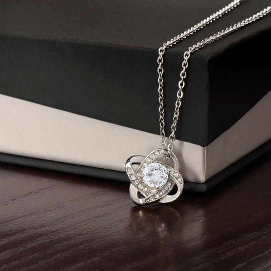 Love Knot Cubic Zirconia Necklace