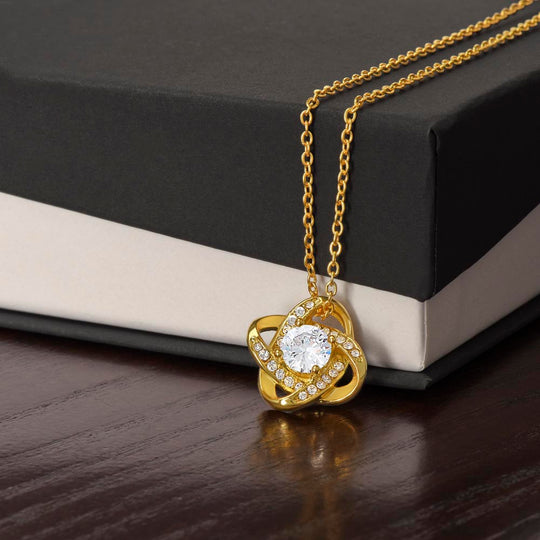 Love Knot Cubic Zirconia Necklace