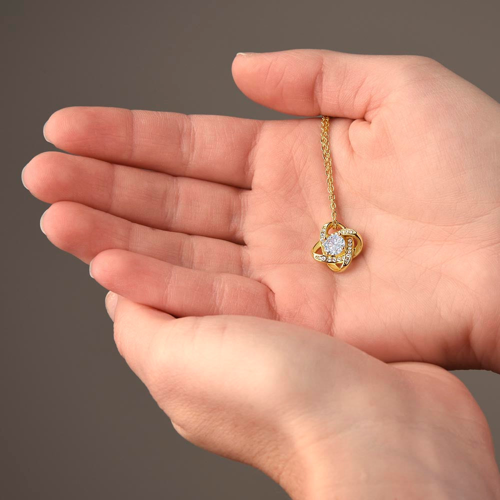 Love Knot Cubic Zirconia Necklace