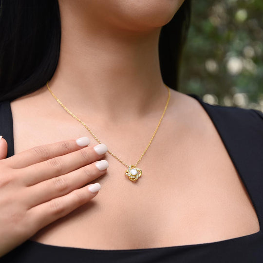 Love Knot Cubic Zirconia Necklace