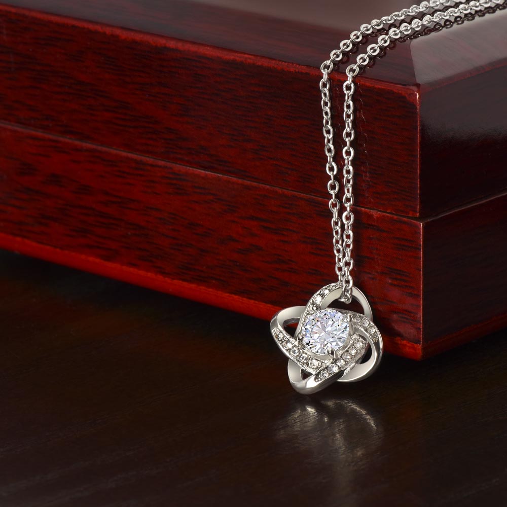 Love Knot Cubic Zirconia Necklace