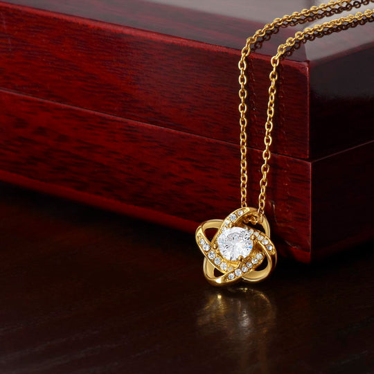 Love Knot Cubic Zirconia Necklace
