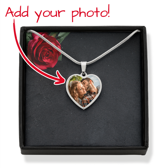 Personalized Photo Heart Necklace