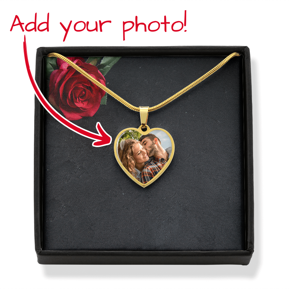 Personalized Photo Heart Necklace
