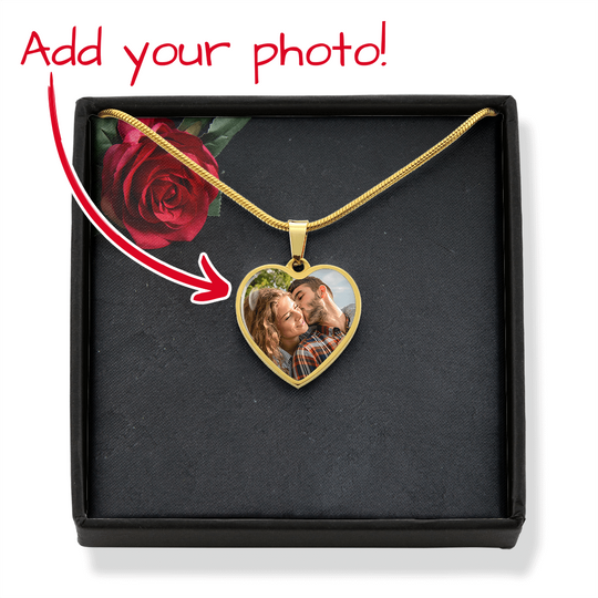 Personalized Photo Heart Necklace