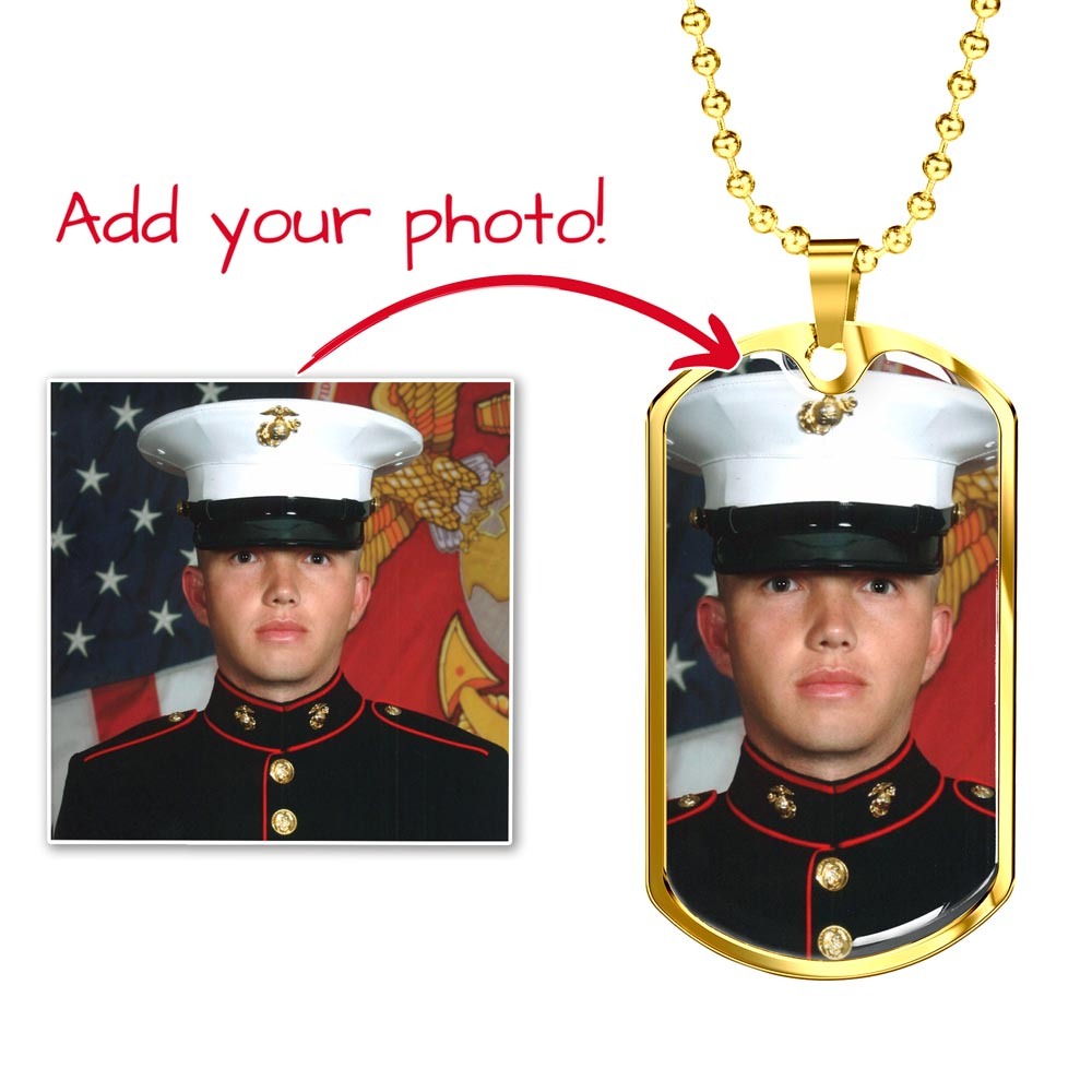 Personalized Photo Dog Tag Necklace