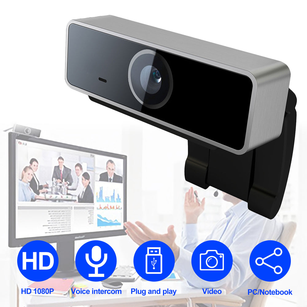 FHD 1080P Webcam USB PC Computer Webcam Auto Focus With Microphone