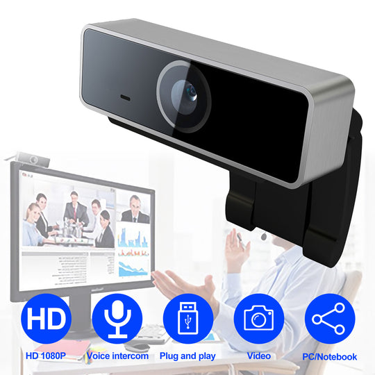 FHD 1080P Webcam USB PC Computer Webcam Auto Focus With Microphone