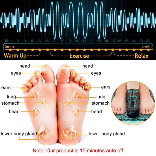 Rechargeable EMS Foot Massage Pad