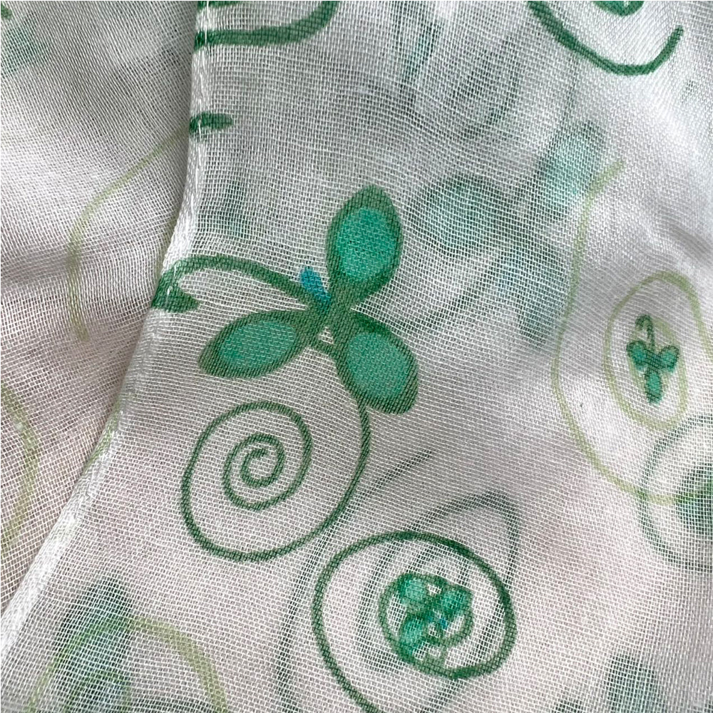 Lightweight Sheer Printed Scarf