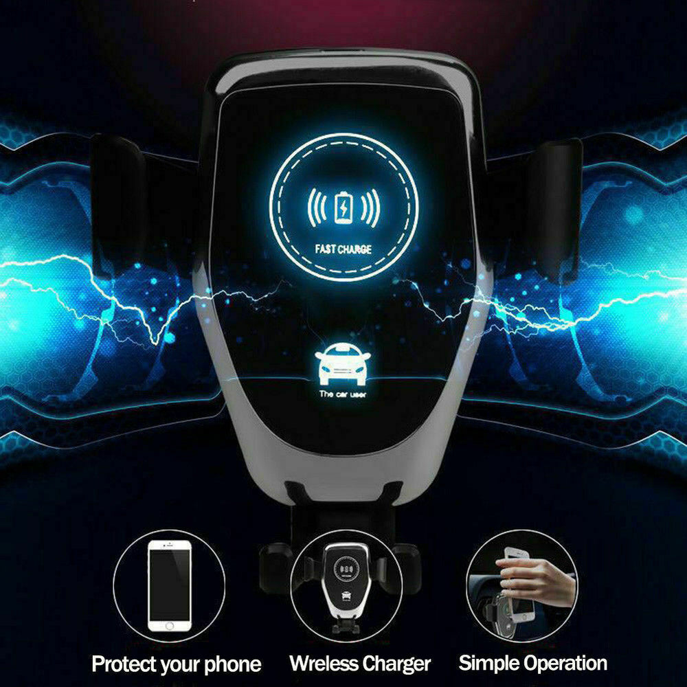 10W Qi Automatic-Clamping Wireless Car Charger