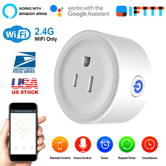 WiFi Smart Plug with App &amp; Voice Control