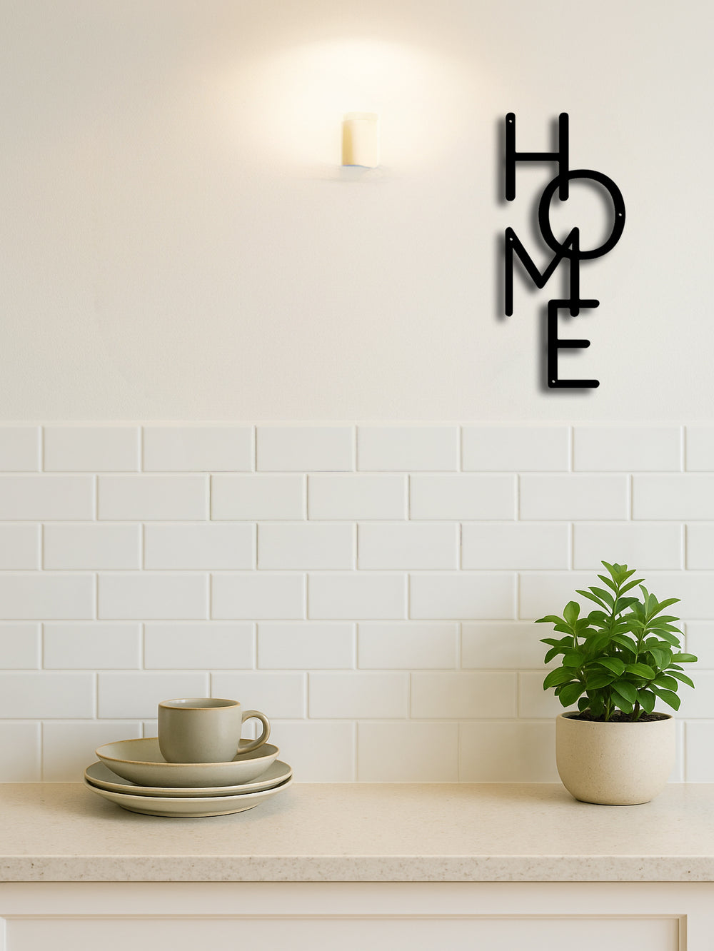 HOME Letter Metal Wall Sign