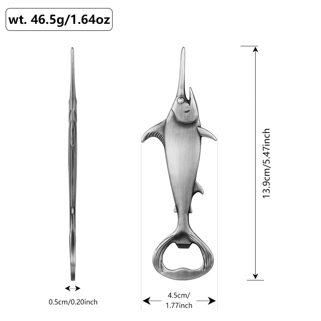 Swordfish Metal Bottle Opener