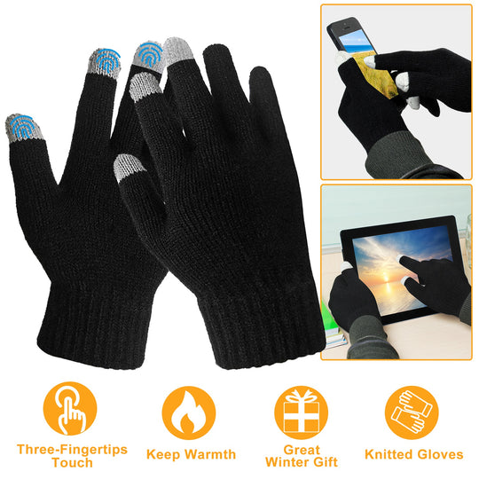 Unisex Touchscreen Winter Knit Gloves