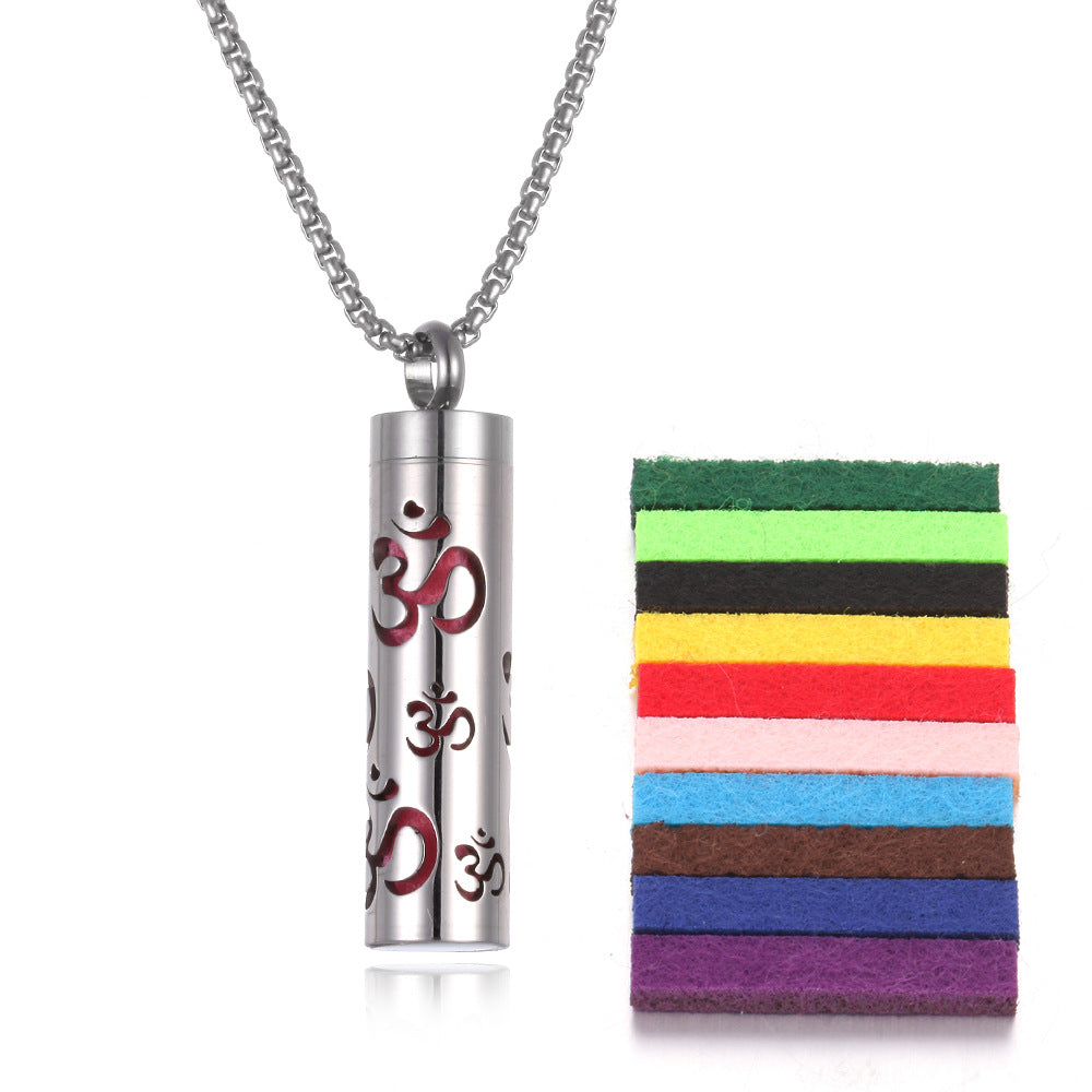 Stainless Steel Aromatherapy Essential Oil Diffuser Necklace