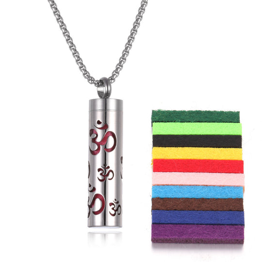 Stainless Steel Aromatherapy Essential Oil Diffuser Necklace