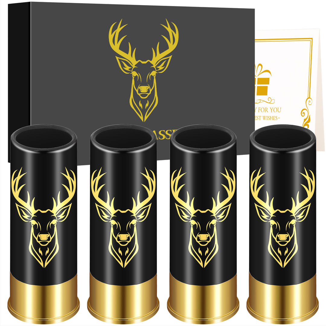 4-Pack Deer Head Bullet Shot Cups
