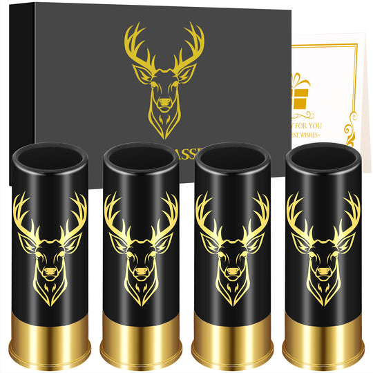 4-Pack Deer Head Bullet Shot Cups