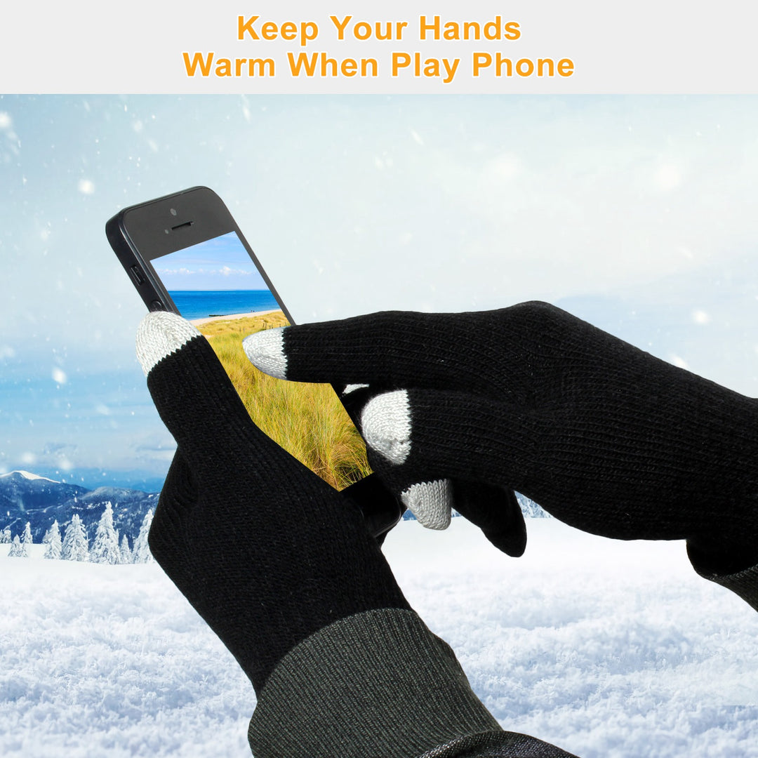 Unisex Touchscreen Winter Knit Gloves