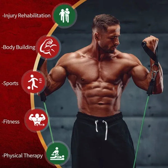 5-Piece Resistance Band Exercise Set