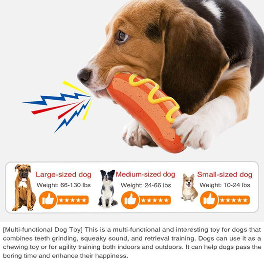 Tough Rubber Dog Chew Toy