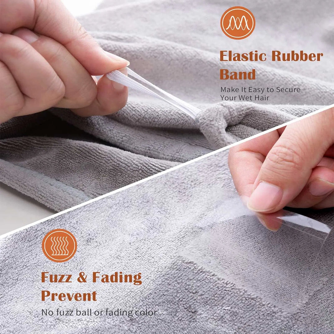 3-Pack Microfiber Hair Towel Wraps