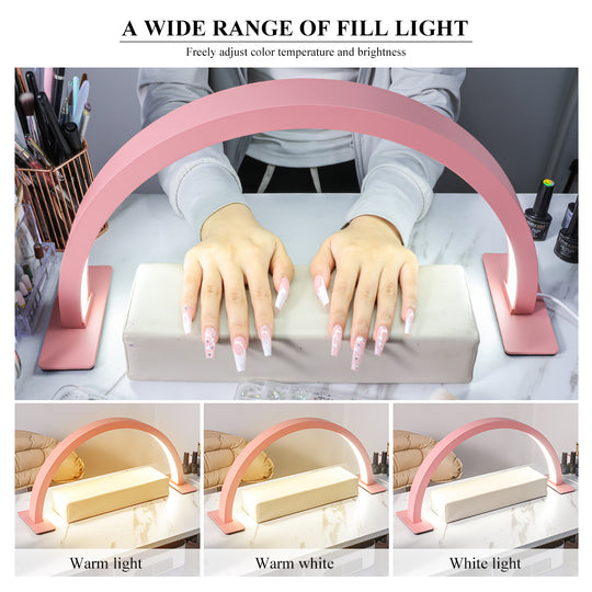 17-Inch LED Half Moon Beauty Lamp