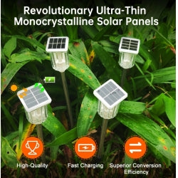 6-Pack Outdoor Solar Landscape Lights