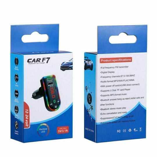 Bluetooth 5.0 FM Transmitter &amp; Car Charger