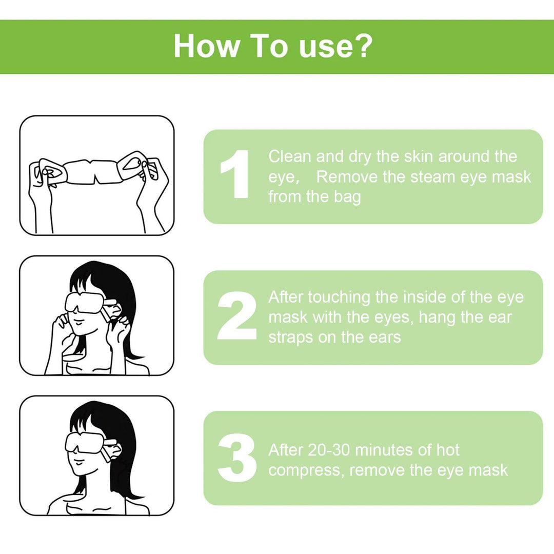 5-Pack Unscented Self-Heating Eye Masks