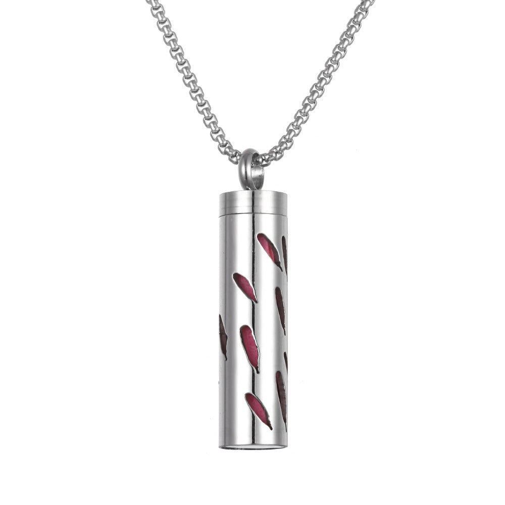 Stainless Steel Aromatherapy Essential Oil Diffuser Necklace