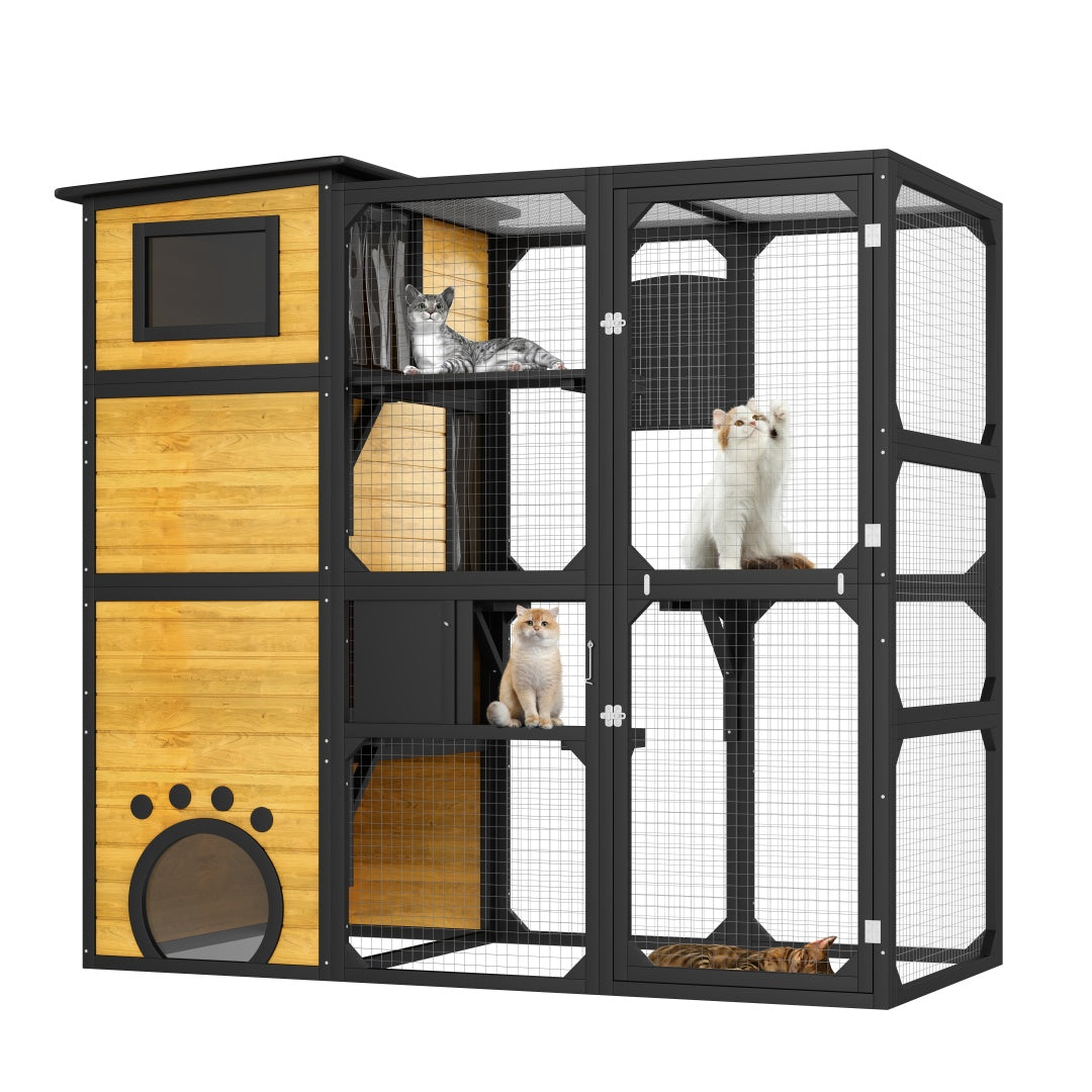 4-Tier Weatherproof Outdoor Cat Catio