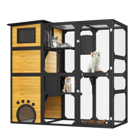 4-Tier Weatherproof Outdoor Cat Catio