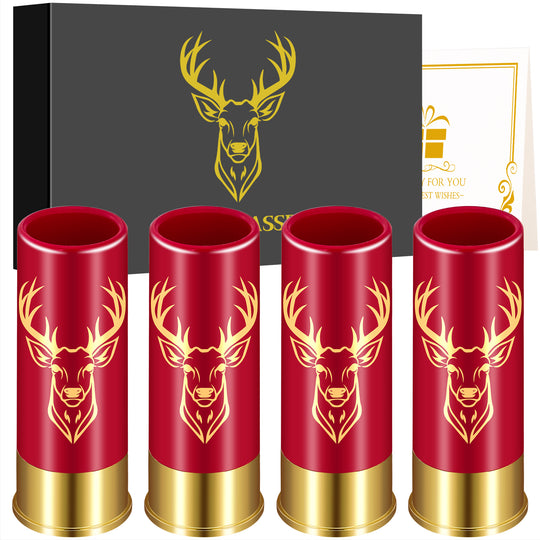 4-Pack Deer Head Bullet Shot Cups