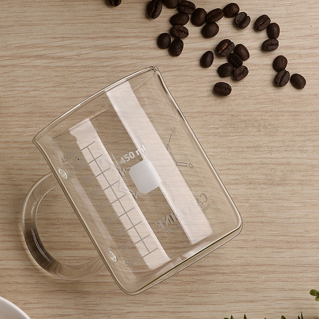 Borosilicate Glass Measuring Coffee Cup