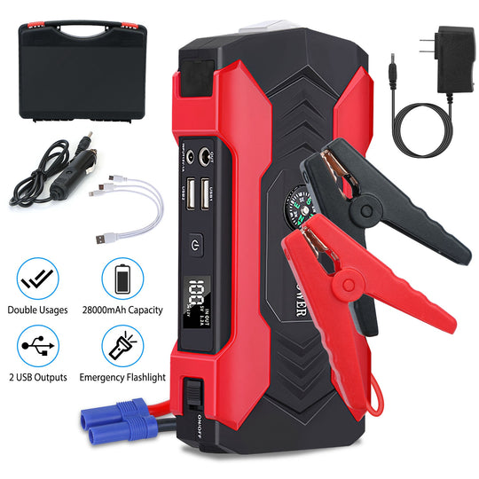 800A 28,000mAh Portable Car Jump Starter