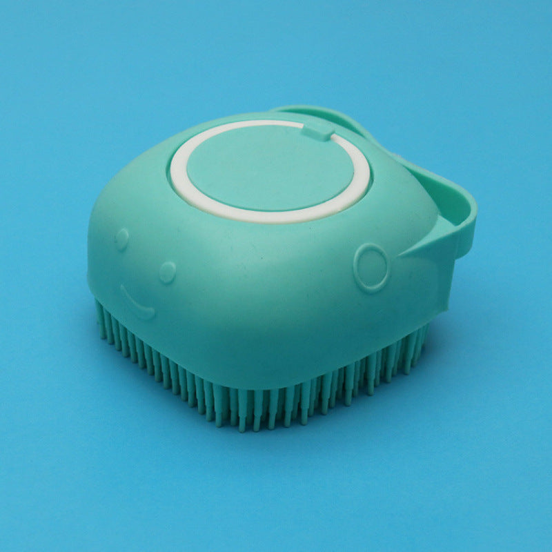 Pet Bath &amp; Massage Brush with Built-In Shampoo Dispenser