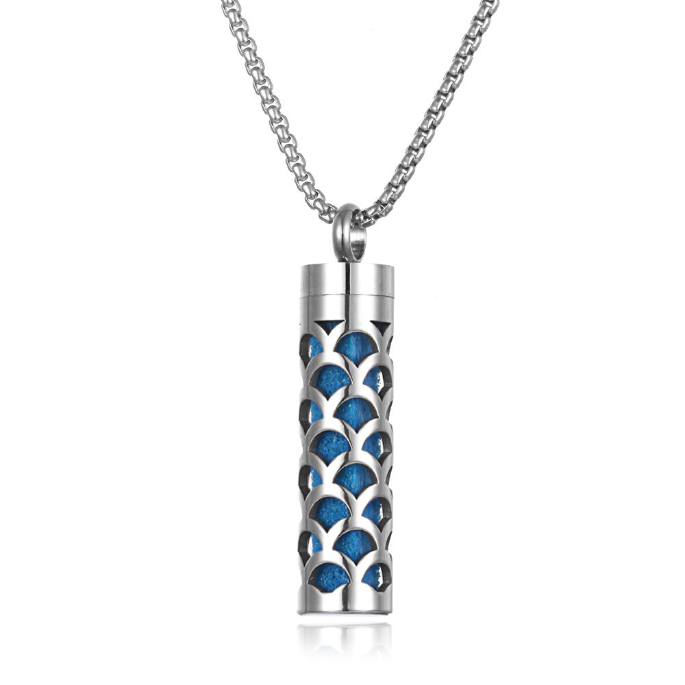 Stainless Steel Aromatherapy Essential Oil Diffuser Necklace