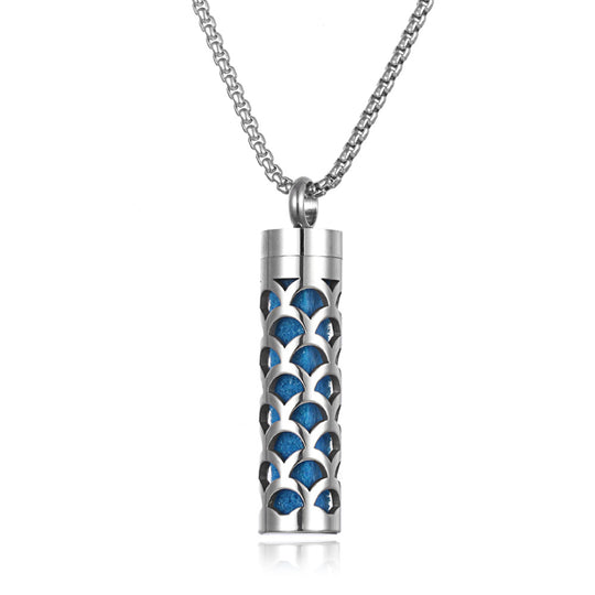 Stainless Steel Aromatherapy Essential Oil Diffuser Necklace