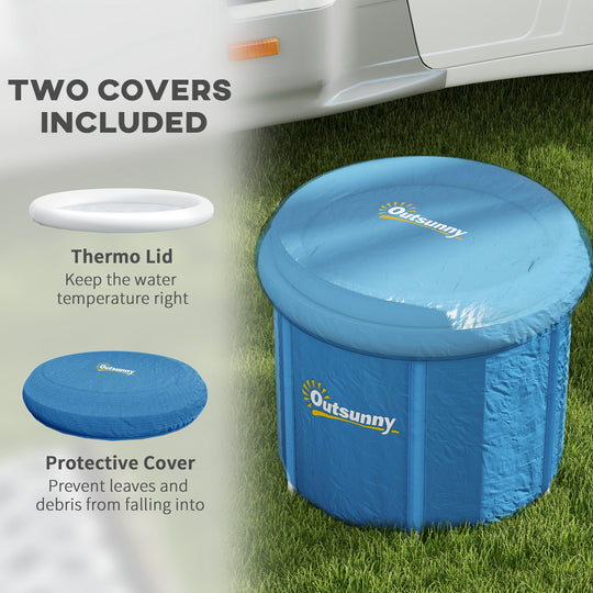 Portable Cold Plunge Ice Bath Tub with Thermal Lid