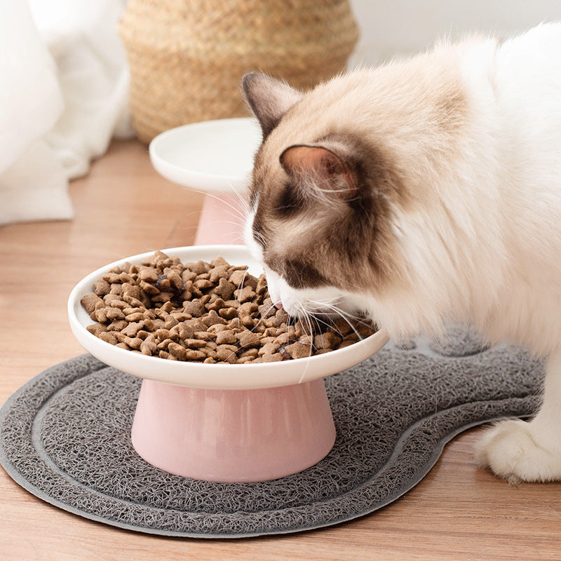 Ceramic cat food bowl from DaDa Bedding Collection with protective design, ideal for pet feeding and dining.