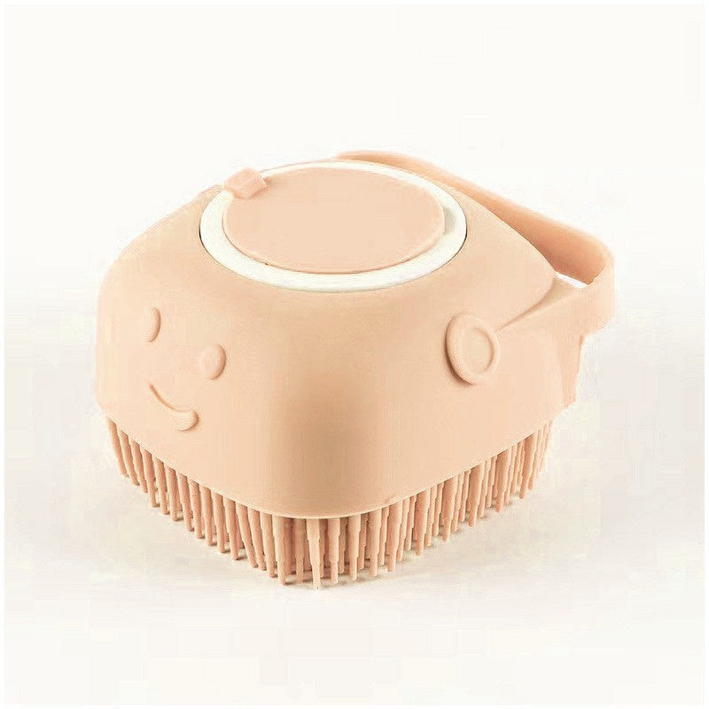 Pet Bath &amp; Massage Brush with Built-In Shampoo Dispenser