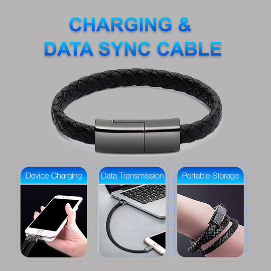 Wearable Bracelet USB Charging Cable