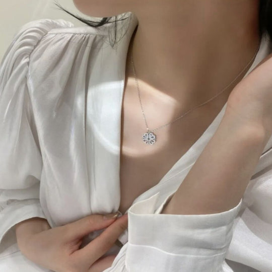 4-in-1 Magnetic Heart Clover Pendant Necklace