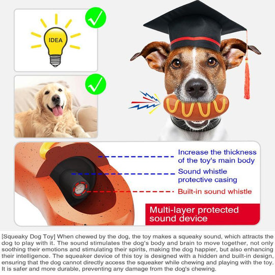 Tough Rubber Dog Chew Toy