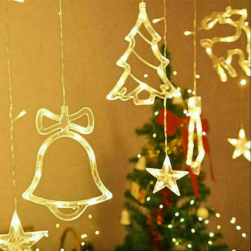 LED Star Curtain String Lights